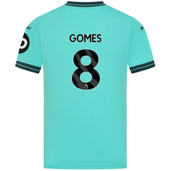 Wolverhampton Wanderers Shirt Store | 2025-26 Wolves Pro Away Shirt – Adult GOMES 8 Collection Wolverhampton Wanderers Official Gear